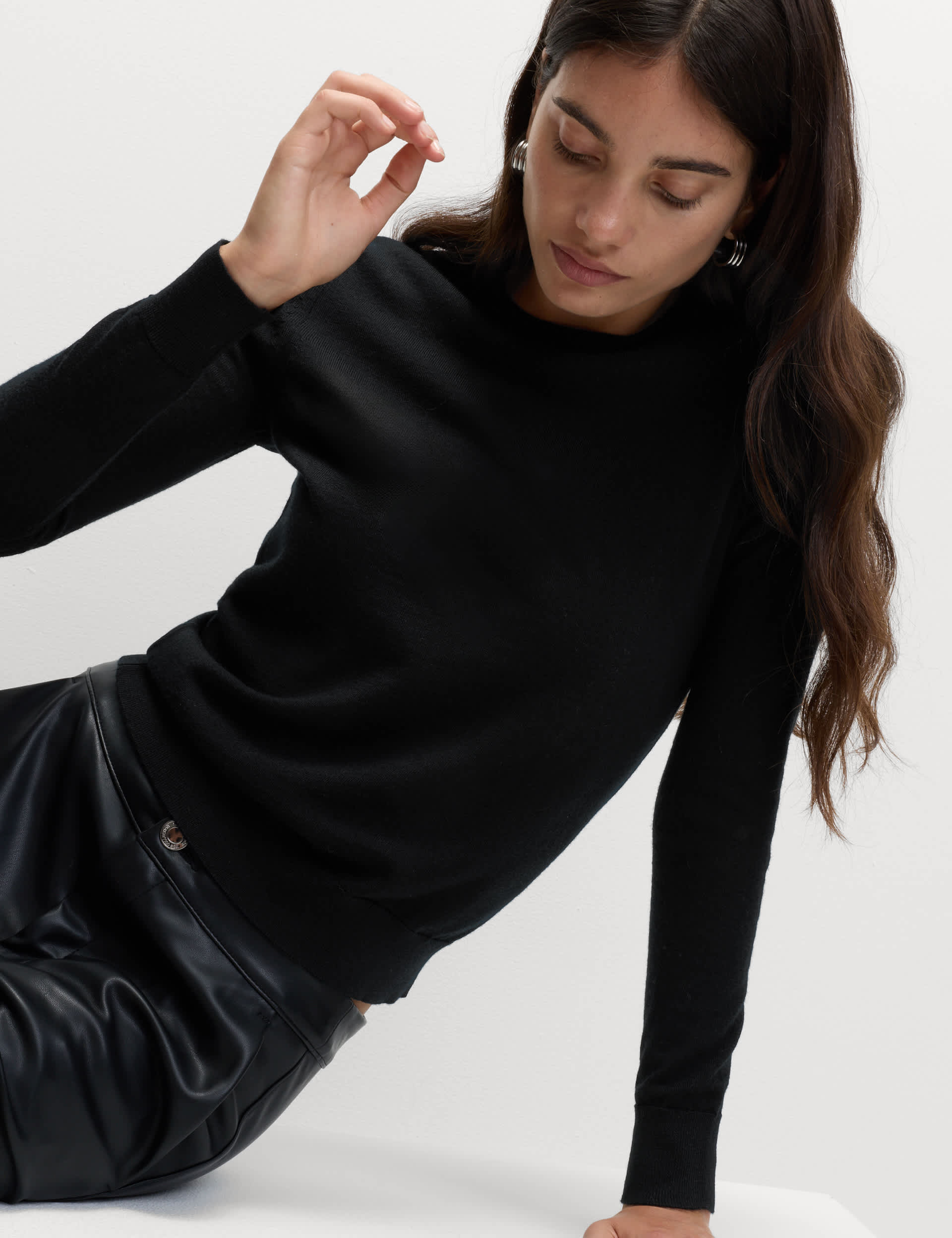 Pure Merino Wool Crew Neck Jumper