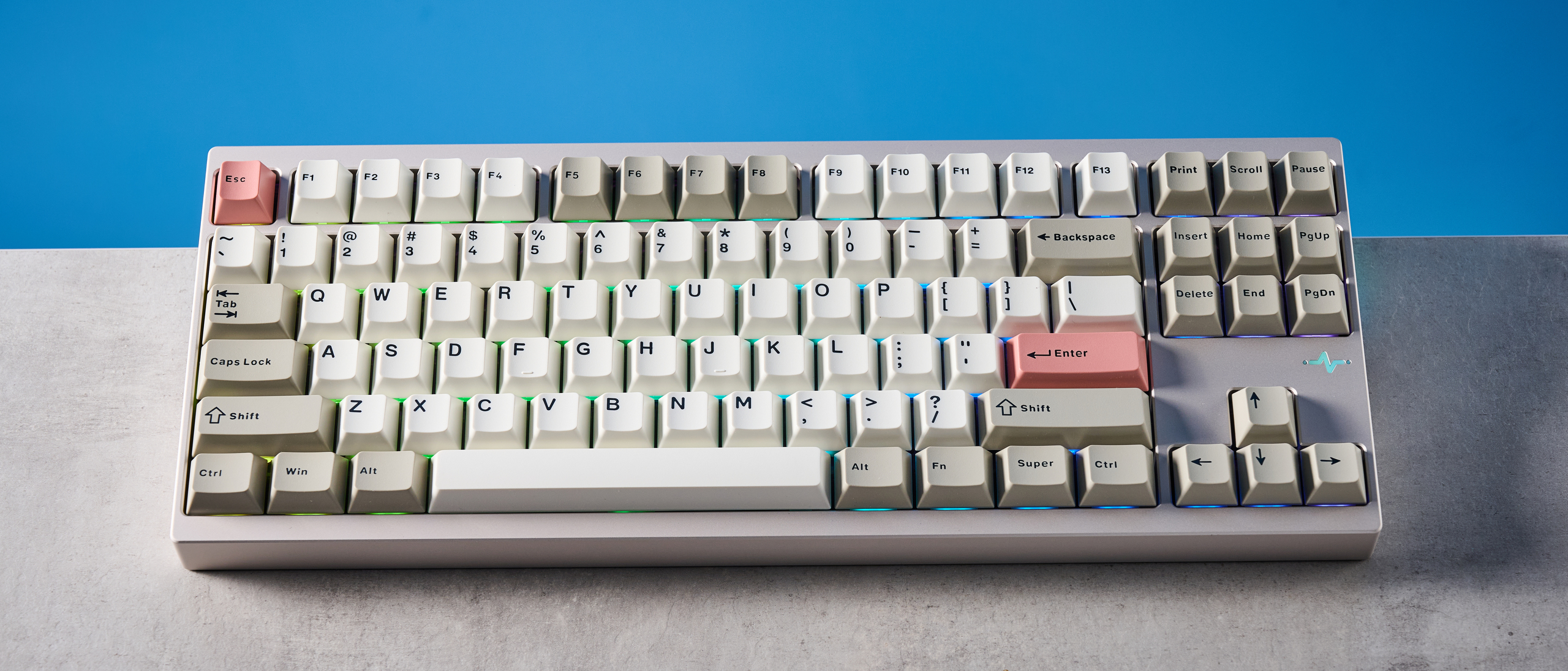 The Wobkey Crush 80 in warm silver colorway