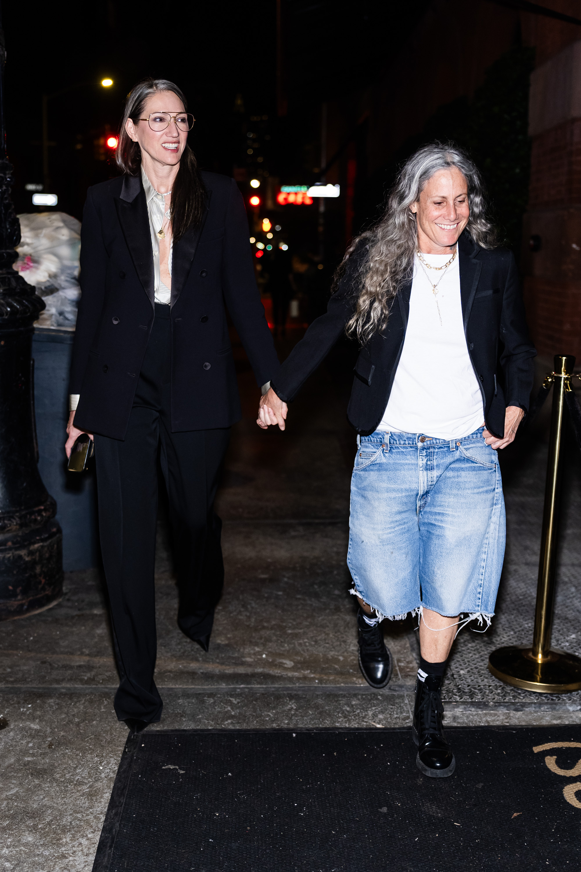 Jenna Lyons wearing a new bob haircut.