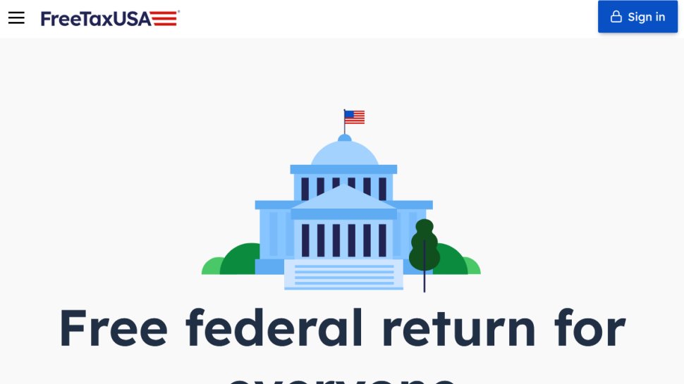 FreeTaxUSA website screenshot (February 2026).
