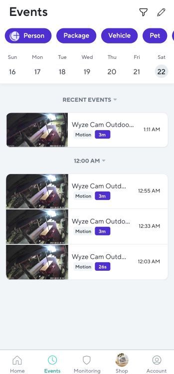 Wyze app