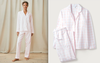 Brushed-Cotton Gingham Pyjama Set