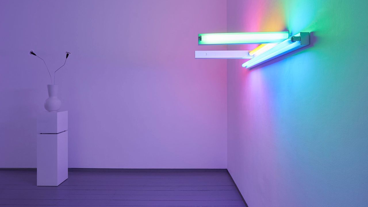 Brian Eno and Dan Flavin at Paul Stolper