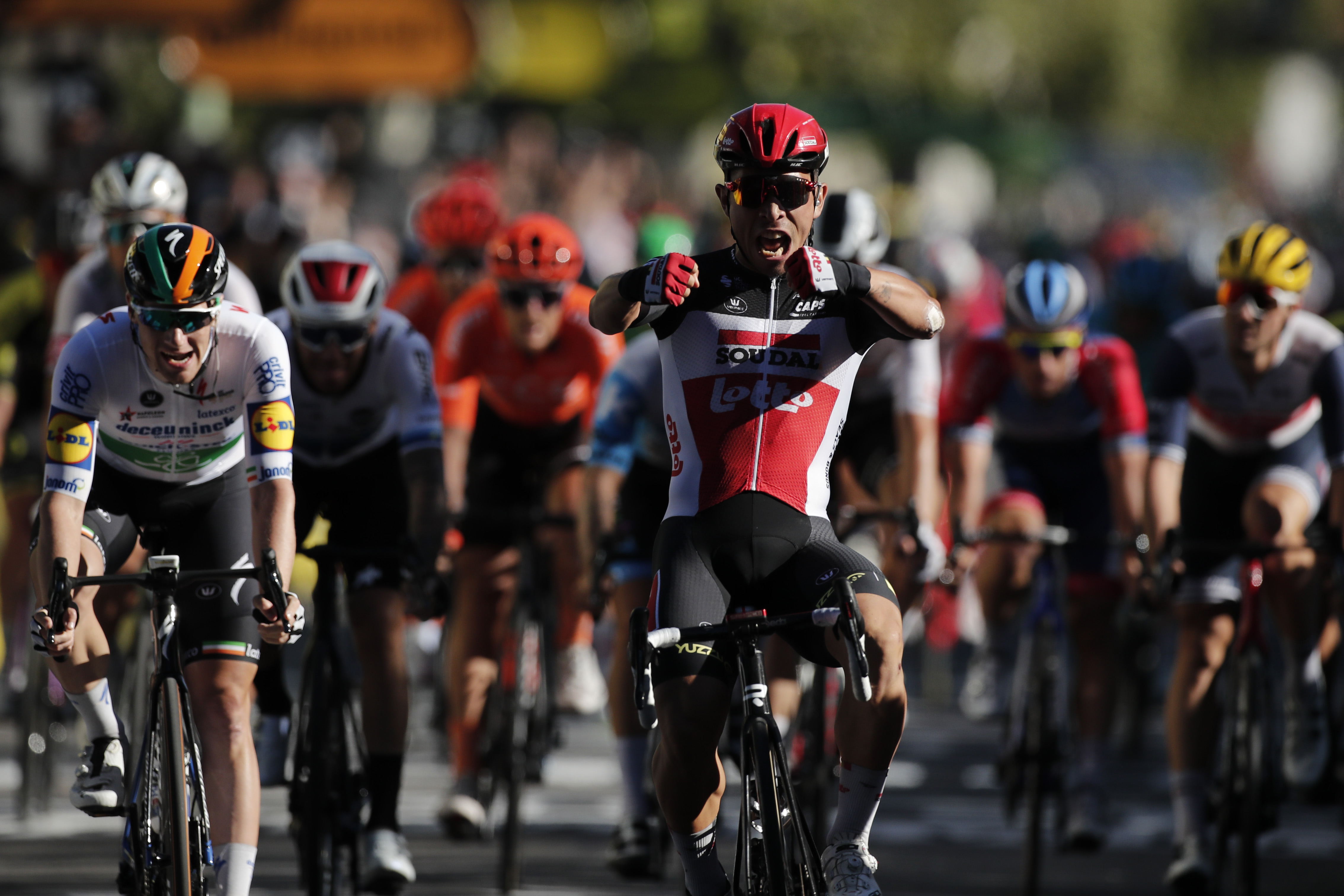 Caleb Ewan wins stage three of the 2020 Tour de France