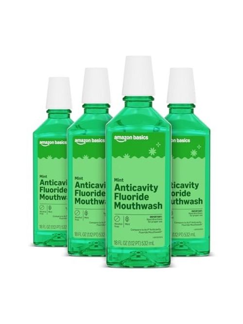 Amazon Basics Anticavity Fluoride Rinse (pack of 4)