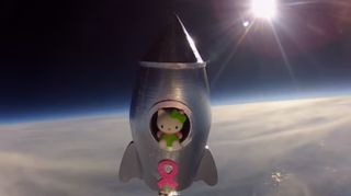 In 2013, seventh grader Lauren Rojas of Antioch, California launched a Hello Kitty doll into Earth's stratosphere as part of a science project at Cornerstone Christian School.