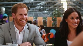 Prince Harry and Meghan Markle visit the Dogpatch startup hub in Dublin on July 11, 2018.