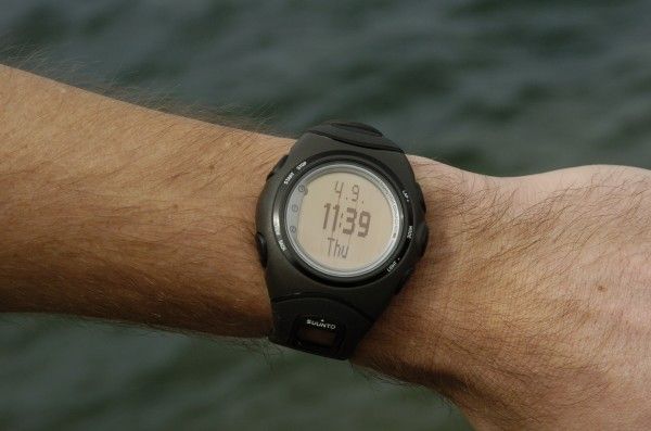 Conveniently, the Suunto t6c can also be used as a wristwatch for other activities.