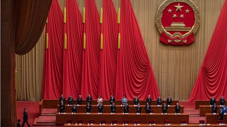 Xi Jinping arrives for a ceremony in Beijing