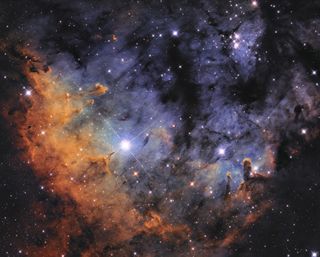 Depth and height of NGC 7822 astronomy photography