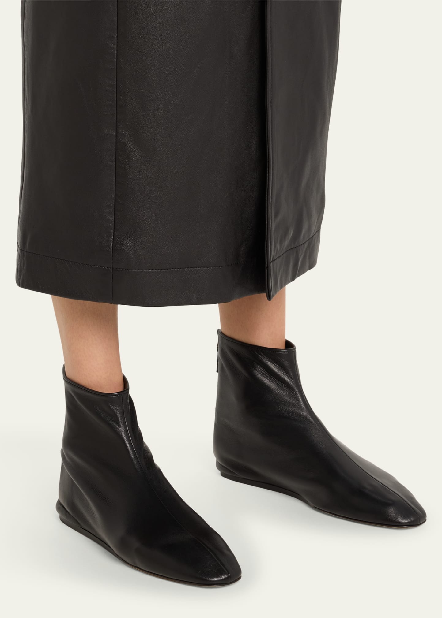 Le Monde Beryl, Luna Calfskin Zip Booties