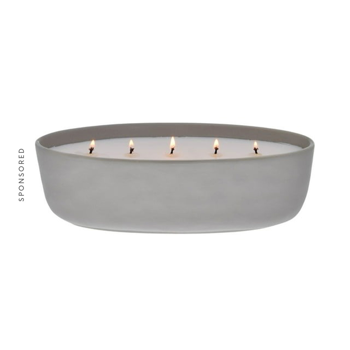 Better Homes & Gardens, Salted Coconut & Mahogany 5-Wick Oversized Ceramic Candle
