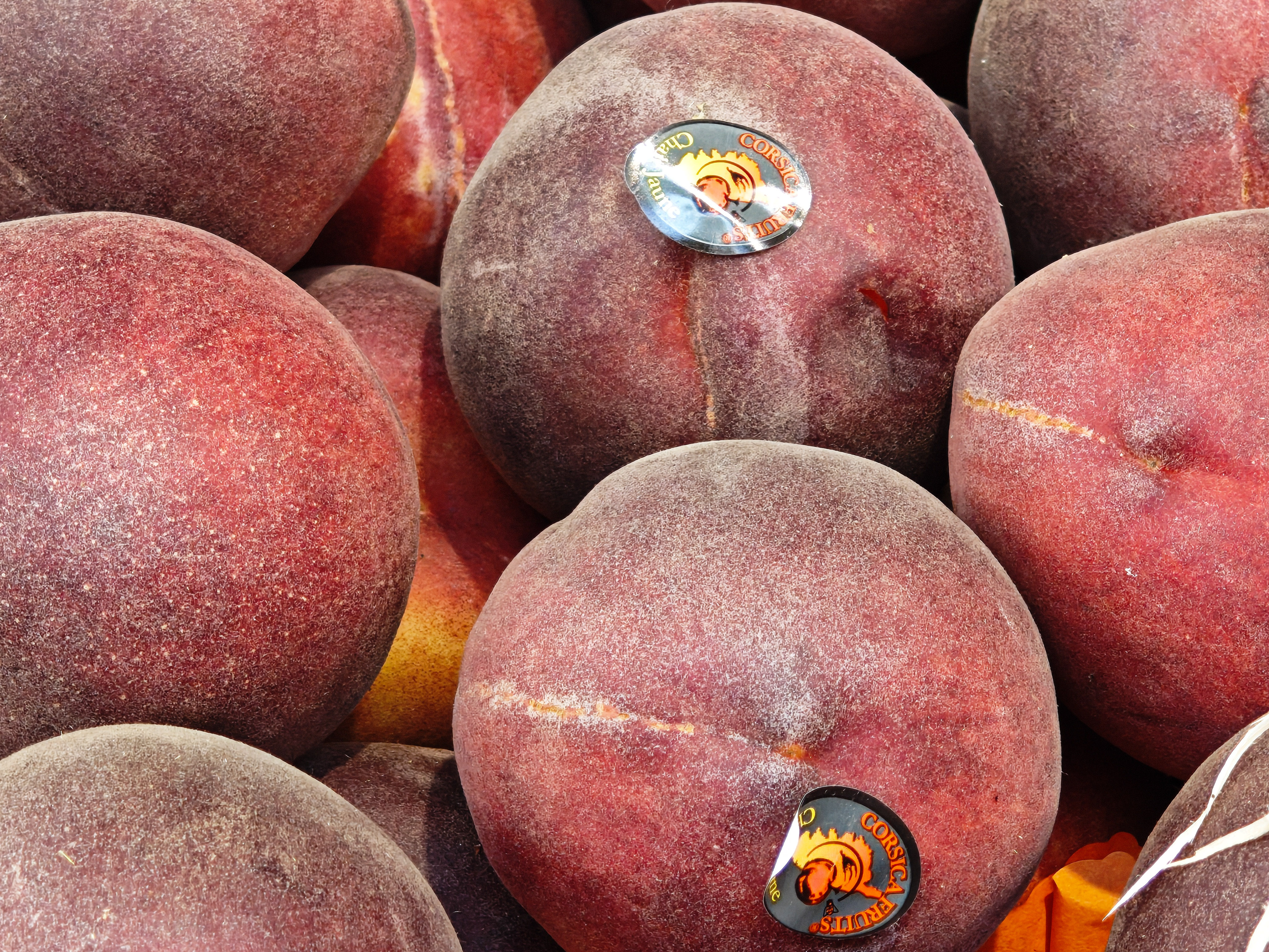 Close up of peaches