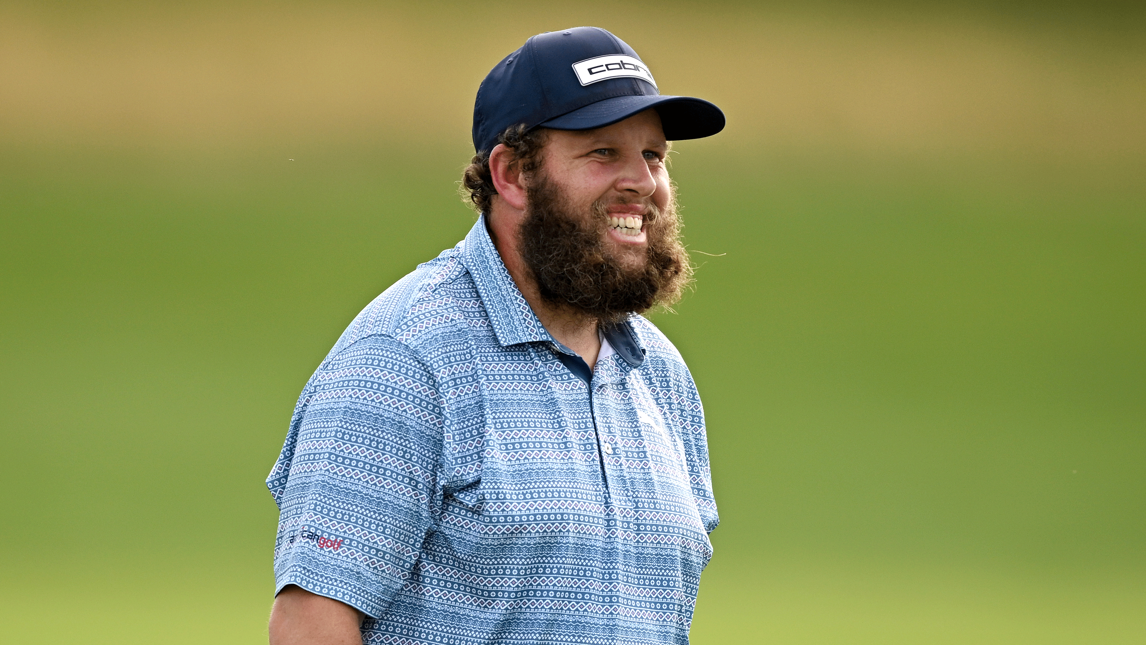Andrew 'Beef' Johnston smiles during a DP World Tour event in 2024