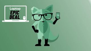 Mint Mobile fox mascot with green gradient background