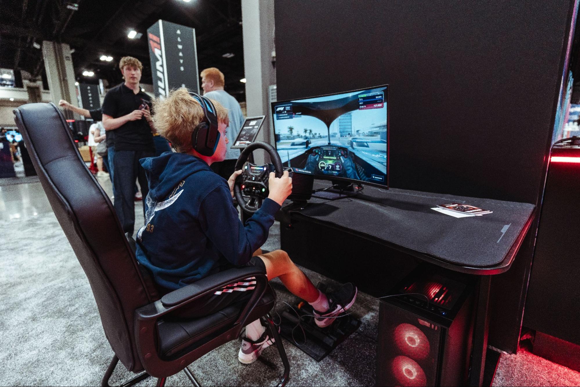 Attendees at the 2026 SimRacing Expo.