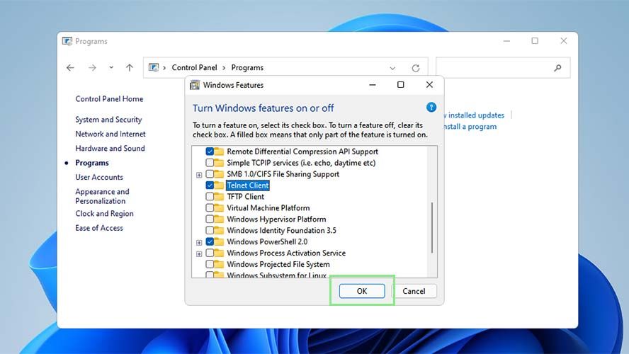 How to Enable and Use Telnet on Windows 11