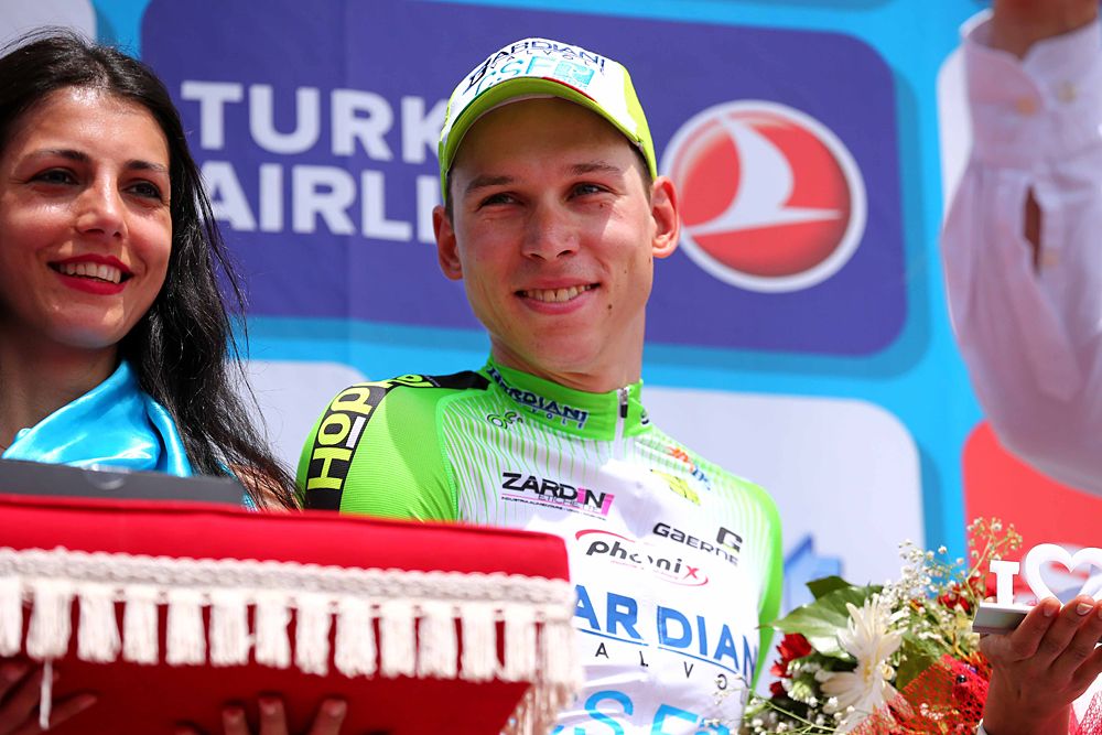 Andrea Piechele (Bardiani CSF) took second in the sprint