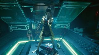 Cyberpunk&#039;s V dancing in a bar