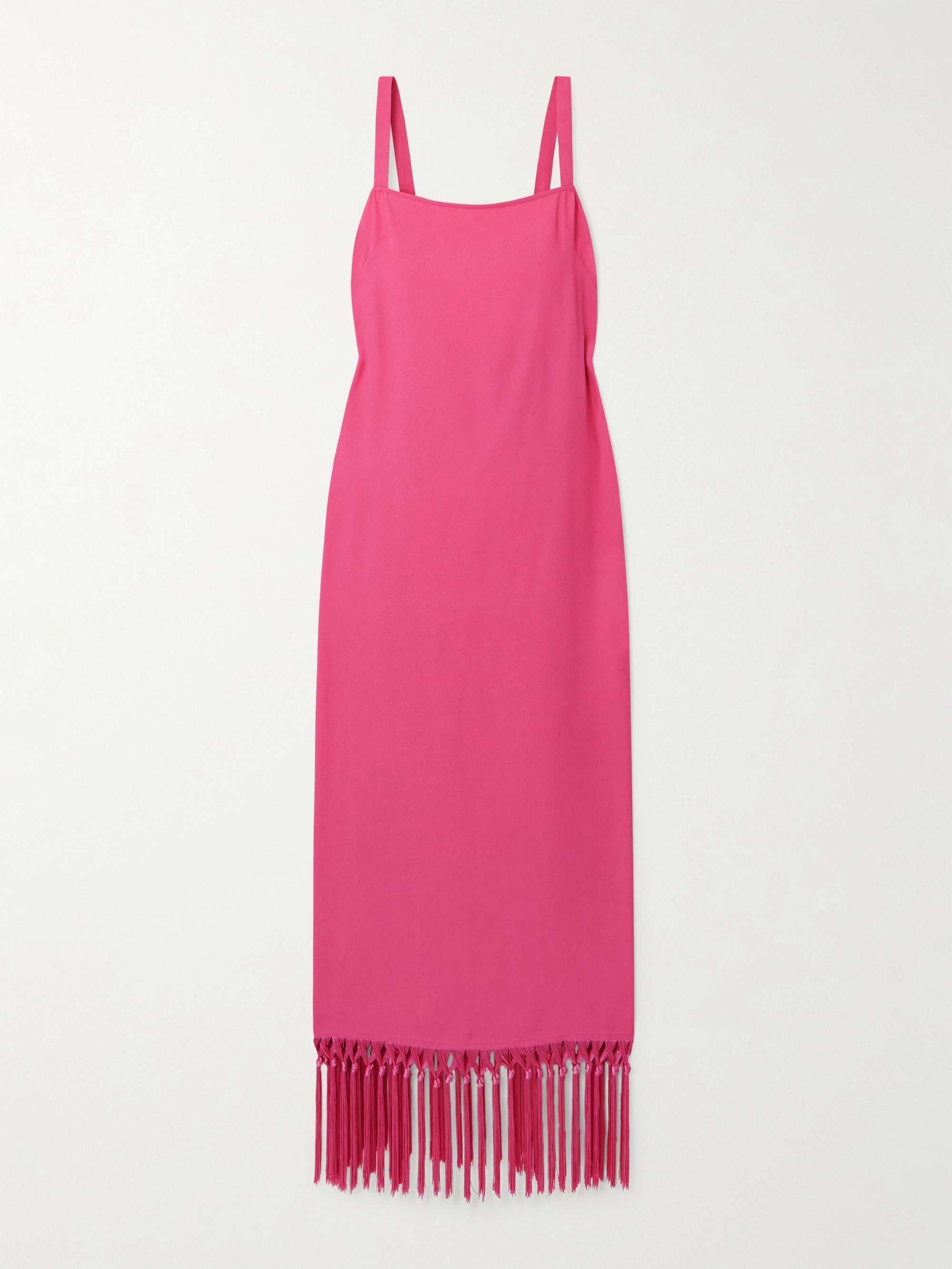Palermo Fringed Crepe Midi Dress