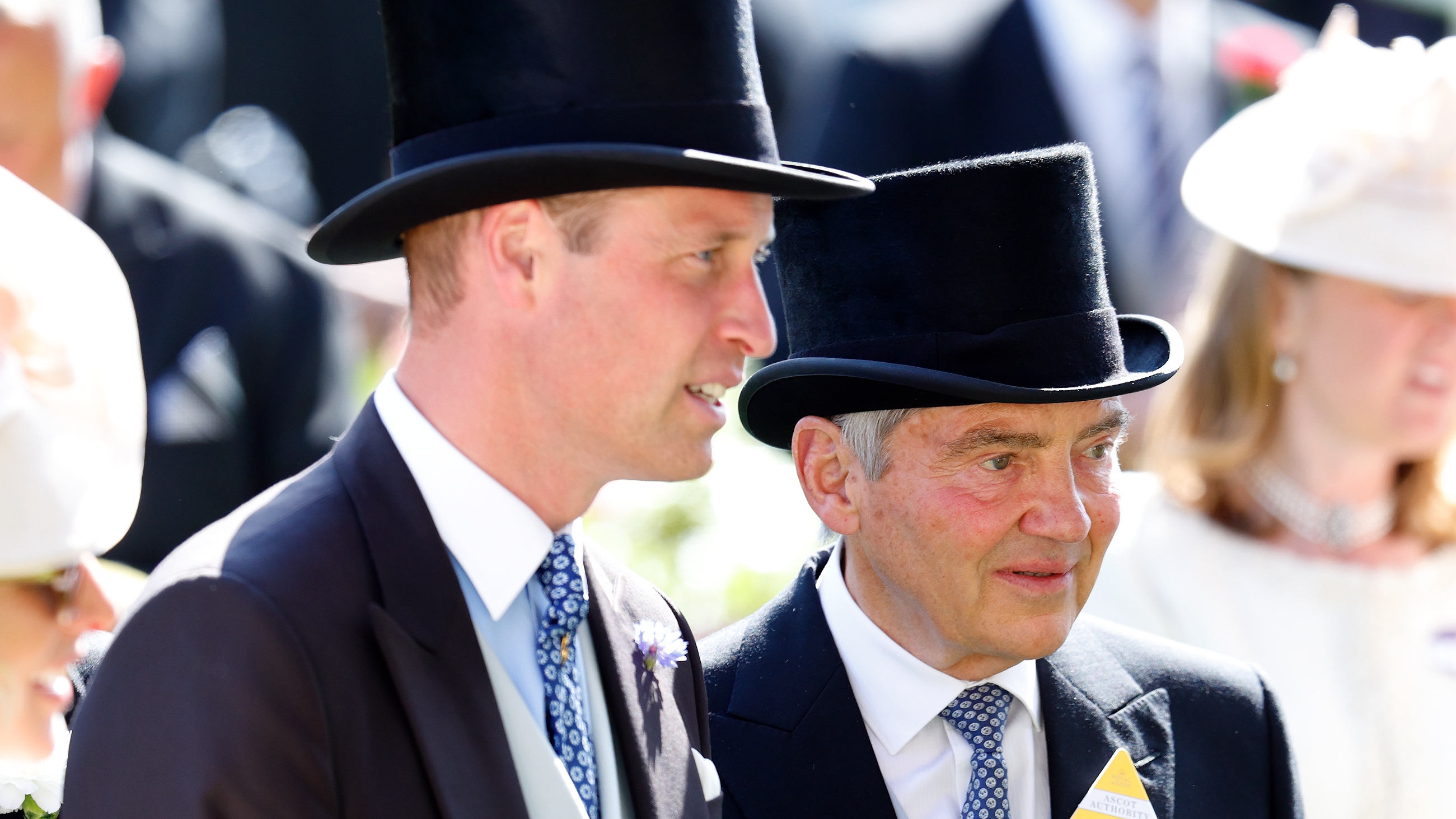 Prince William, Prince of Wales and Michael Middleton attend day two of Royal Ascot 2024 at Ascot Racecourse on June 19, 2024