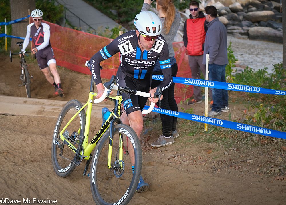Carl Decker (Giant) on his way to a top ten finish