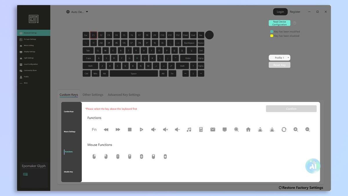 Epomaker Driver screenshots