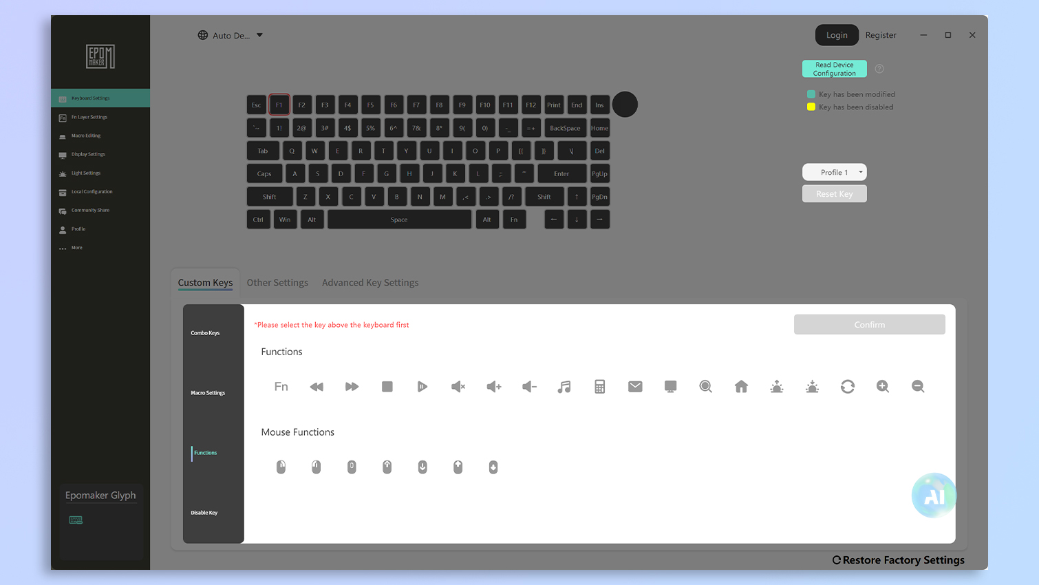 Epomaker Driver screenshots
