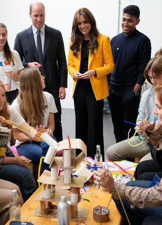 Kate Middleton and Prince William visit teens