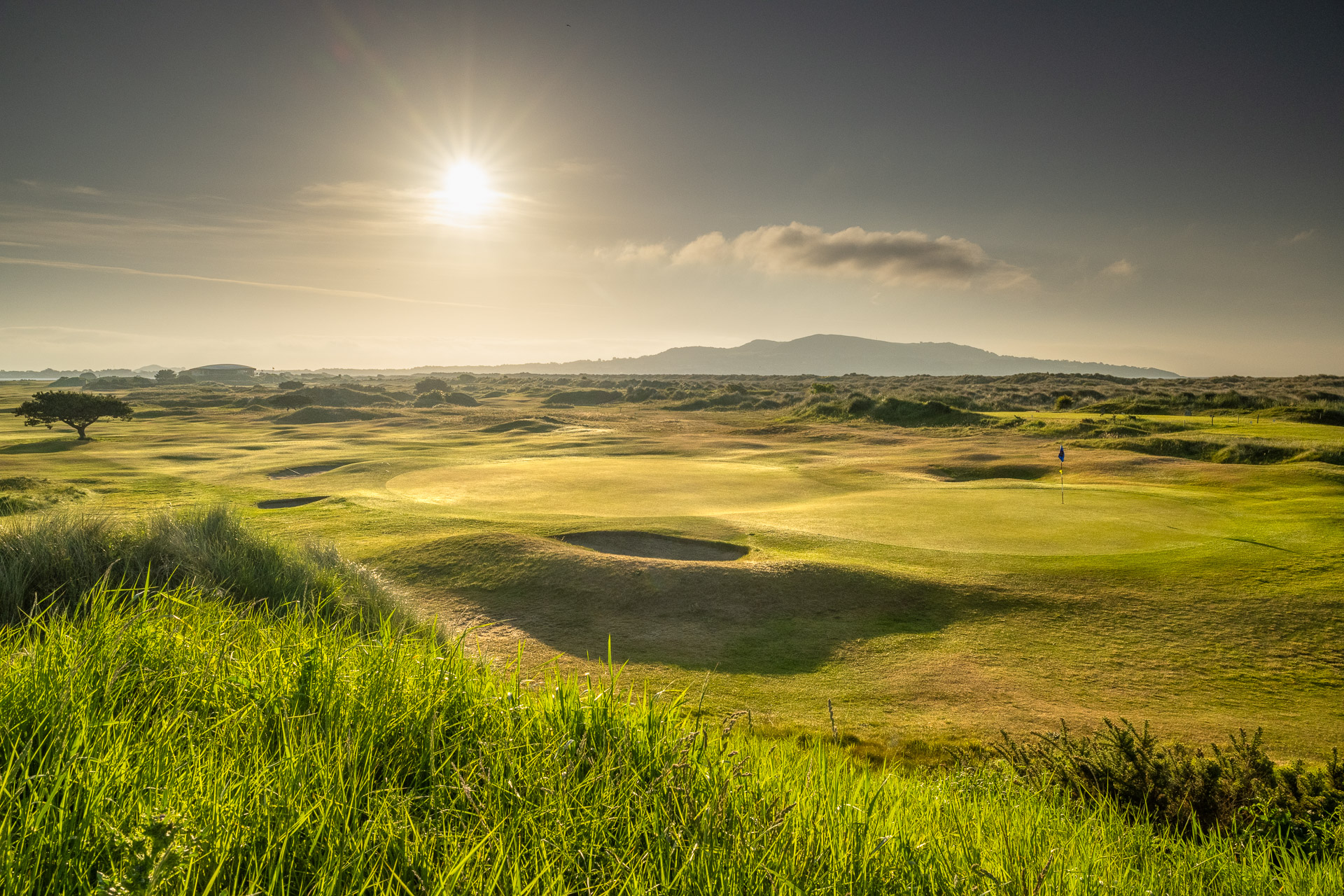 St Anne's 8th green at sunrise