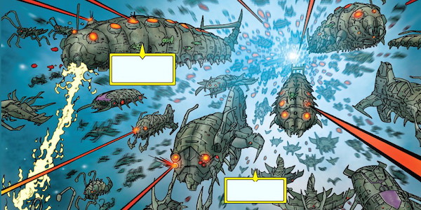 Annihilation Wave bug ships comics