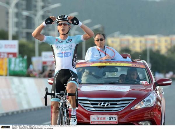 Tony Martin (Omega Pharma-Quick Step) wins alone