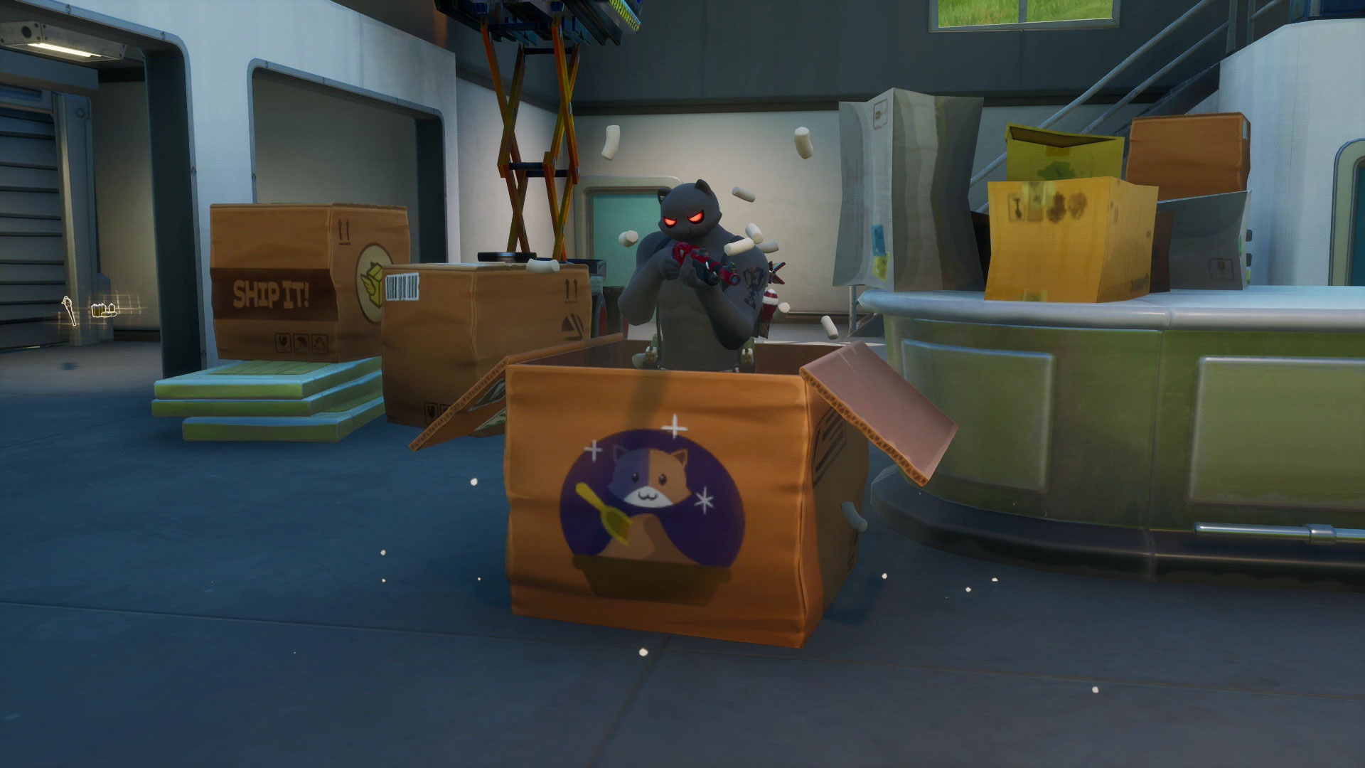 Fortnite Box Factory Location Where To Hide In A Creepin Cardboard At The Box Factory Gamesradar - roblox and fortnite mexican there boxes phone