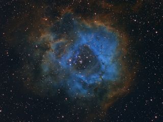 Davy van der Hoeven, aged 11, captured this image of the Rosette Nebula with his father