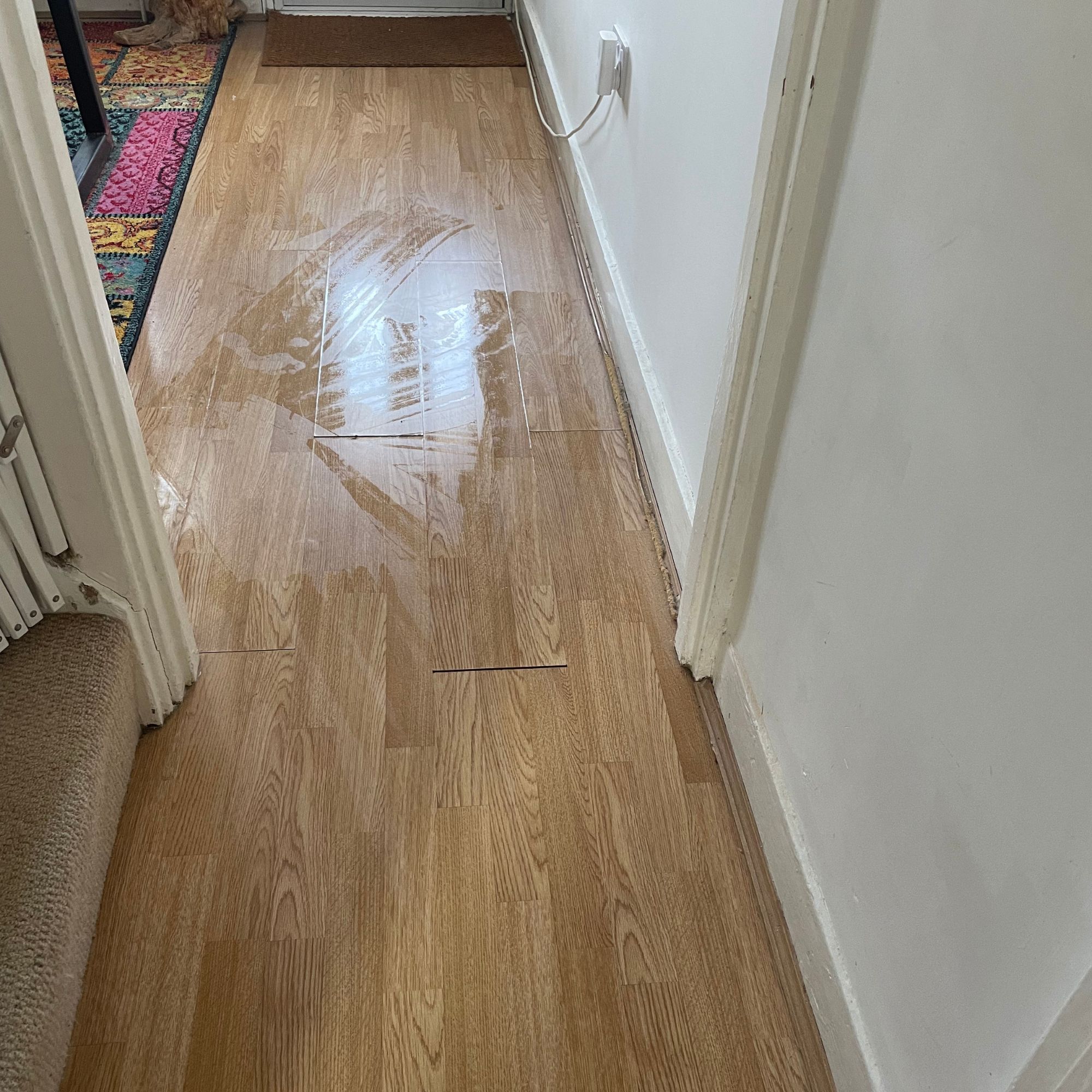 Wet laminate floor