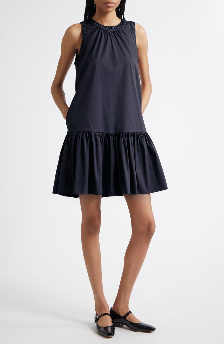 Virgin Flounce Hem Sleeveless Dress