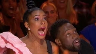 Gabrielle Union and Dwyane Wade in America's Got Talent