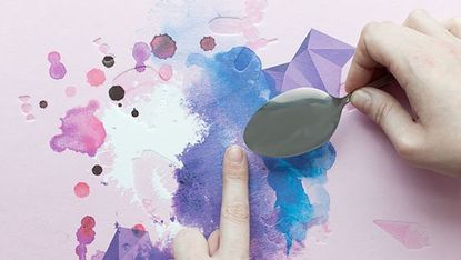 Finger, Pink, Paint, Purple, Nail, Magenta, Colorfulness, Watercolor paint, Violet, Thumb, 