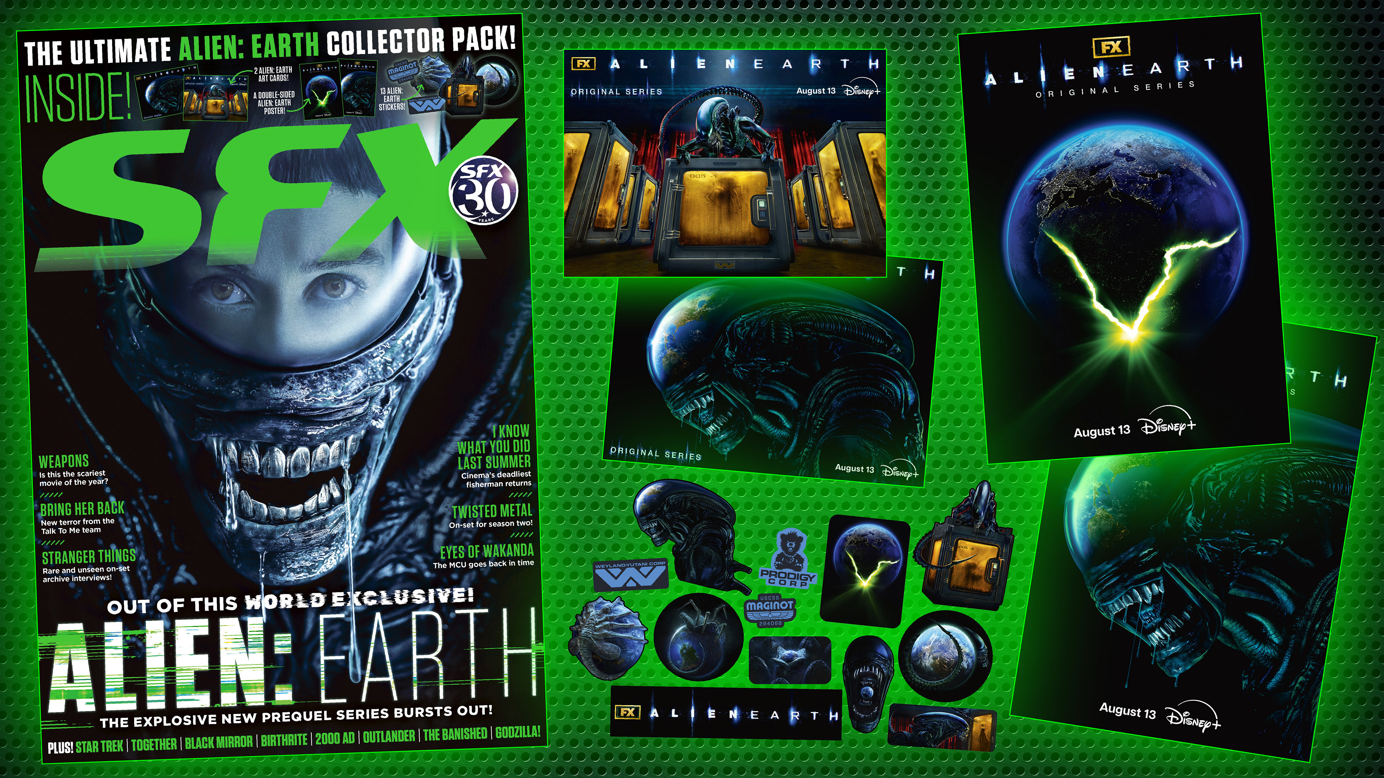 The cover of SFX 395 and the gifts which come with it.