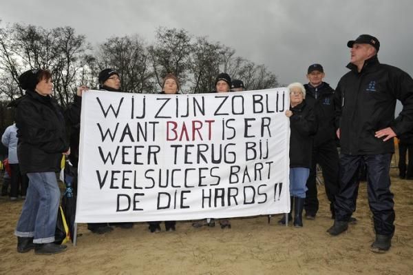 Bart Wellens supporters were out en masse for his return.