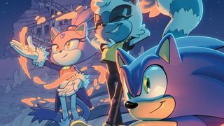 Sonic The Hedgehog #1 Fifth Anniversary Edition cover art