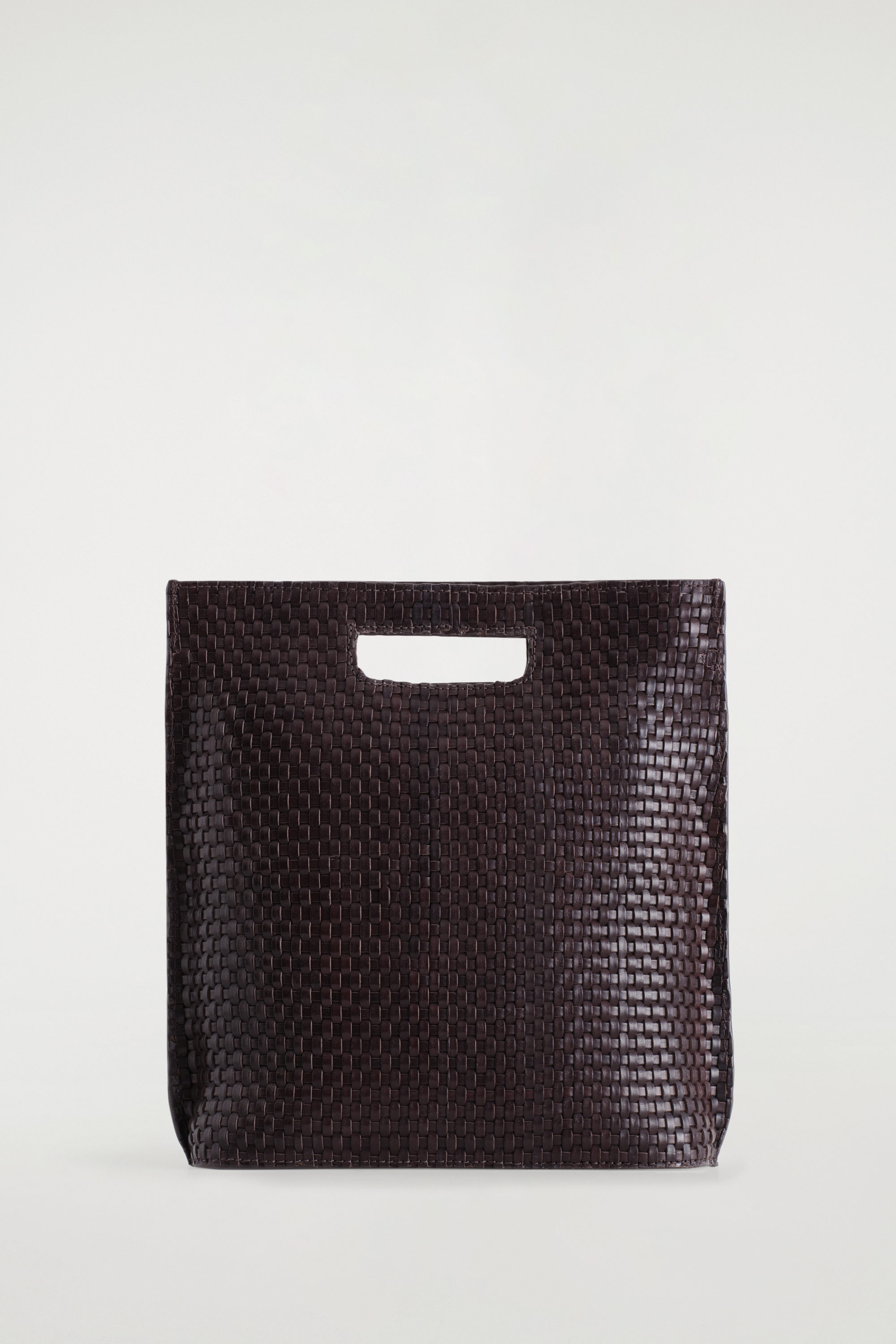 Folio Hand-Woven Bag - Leather