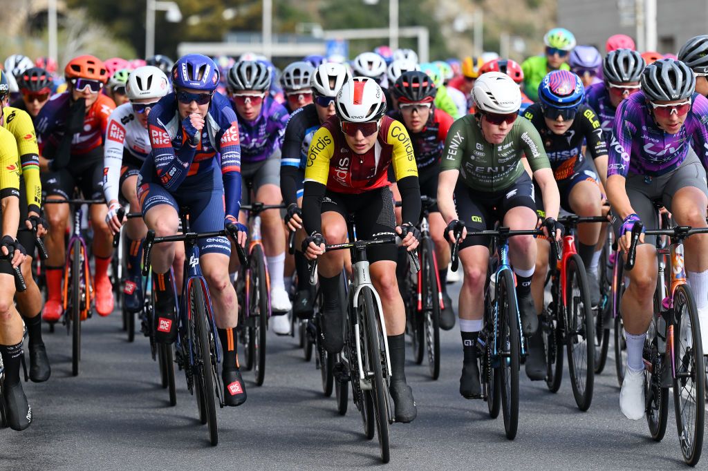 SANREMO ITALY MARCH 22 Clara Koppenburg of Germany and Team Cofidis Women competes during the 1st Sanremo Women 2025 a 156km one day race from Genova to Sanremo UCIWWT on March 22 2025 in Sanremo Italy Photo by Tim de WaeleGetty Images