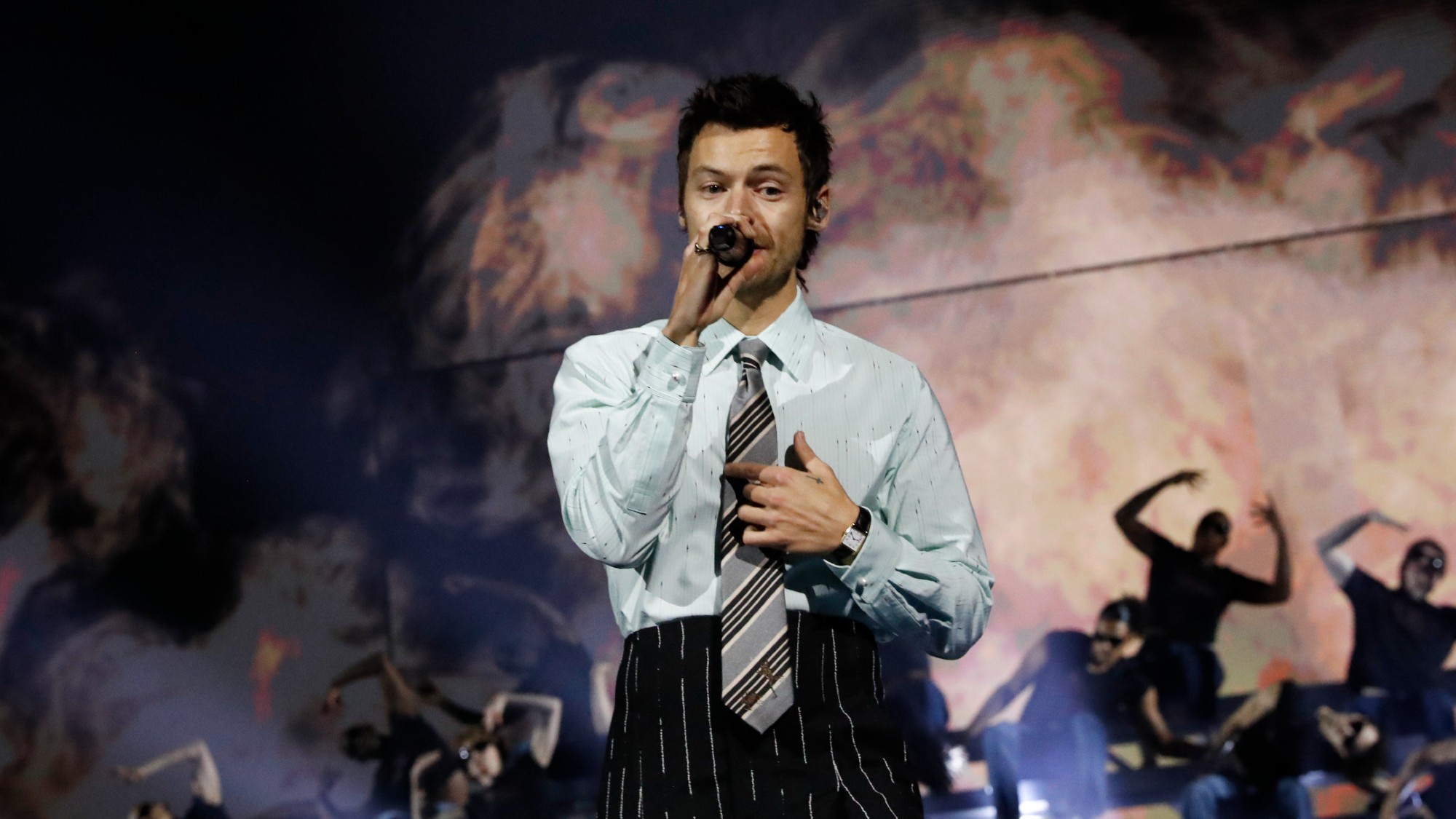 Harry Styles performs on stage during The BRIT Awards 2026