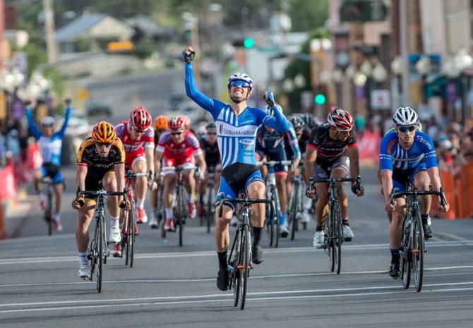 Kiel Reijnan (UnitedHealthcare) takes the win with teammate Luke Keough in second.