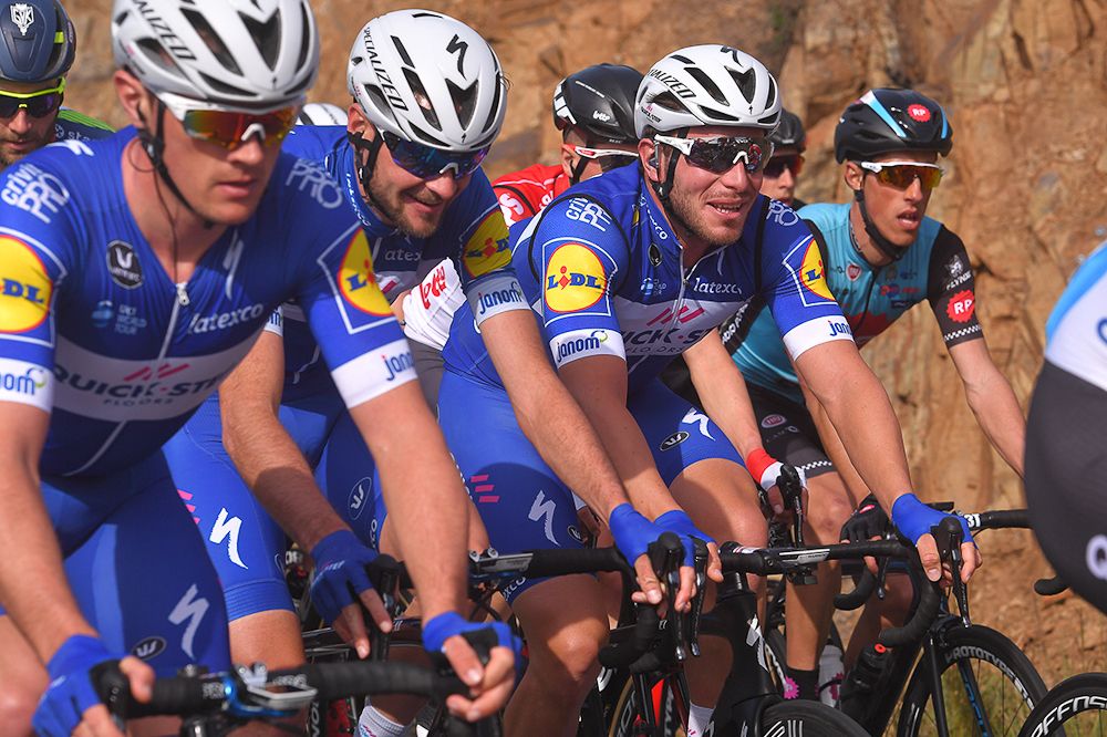 Quick-Step riders share a laugh during stage 4 at Volta ao Algarve