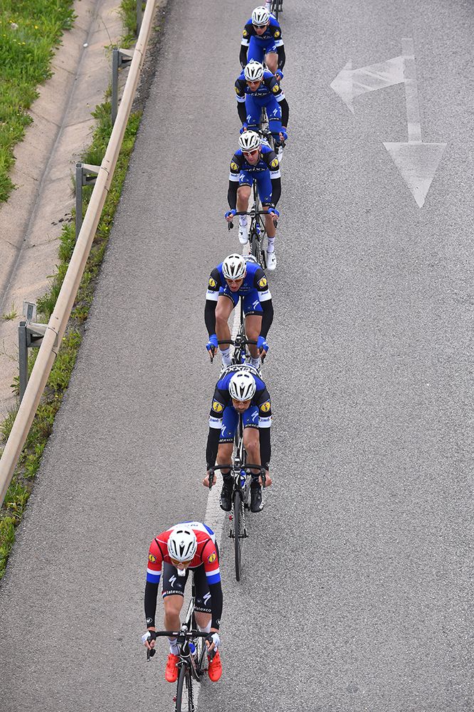 The Etixx-Quick Step team lined out