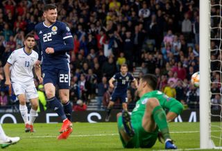 Oliver Burke's goal gave Scotland a winning start under Steve Clarke