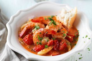 Low calorie lunch ideas: Spanish prawns
