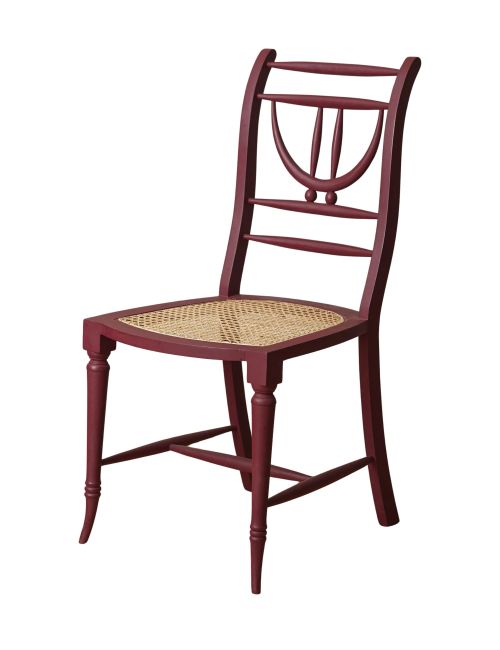 Painted Gustavian Dining Chair in Etruscan Red